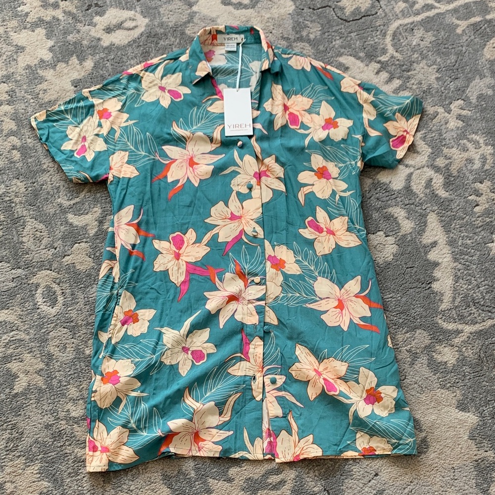 Yireh Rhea Dress Isle Orchid (Teal)